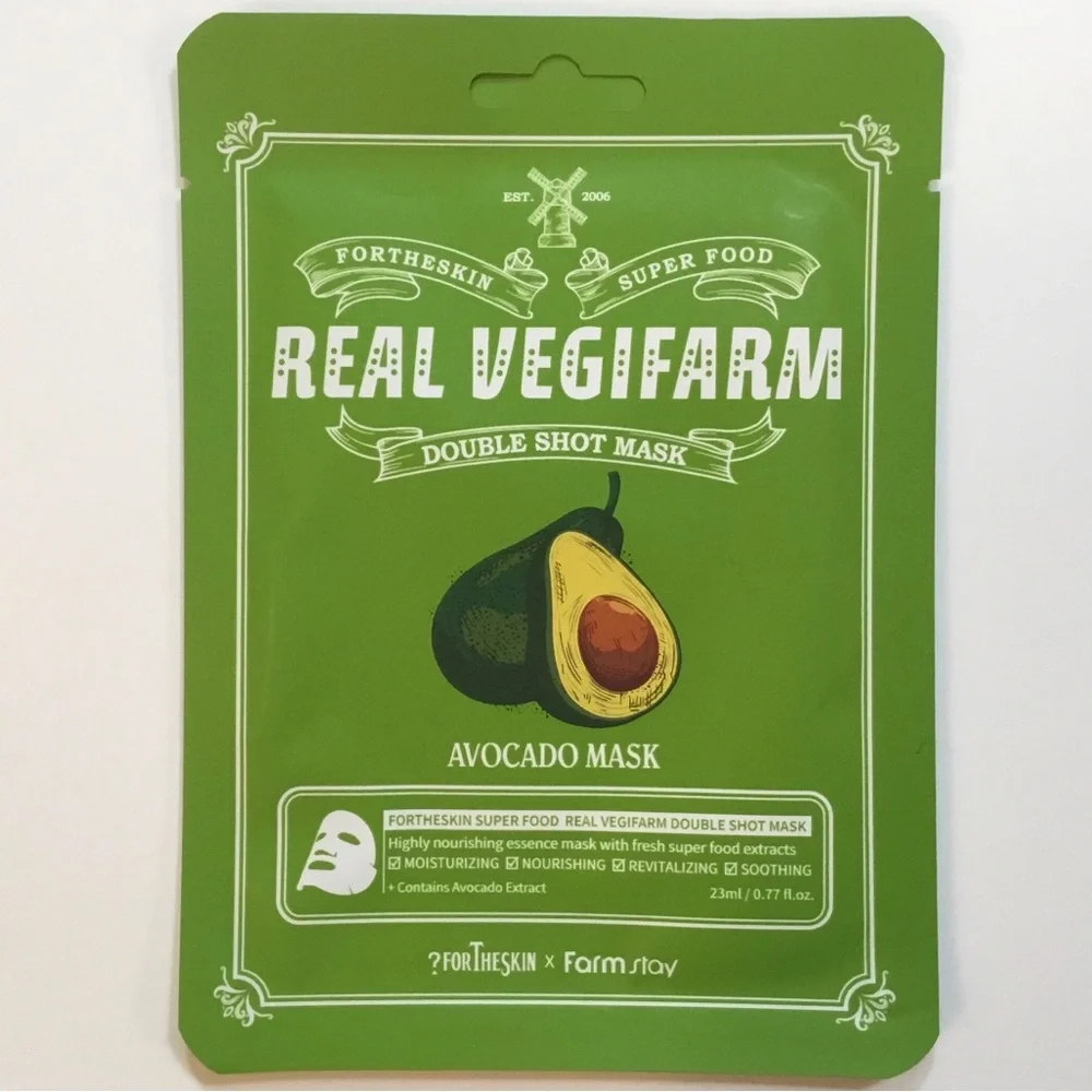 7 Assorted Real Vegifarm Double Shot Sheet Masks